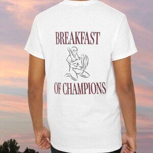 Breakfast of Champions Back Print Unisex T Shirt Gift 81